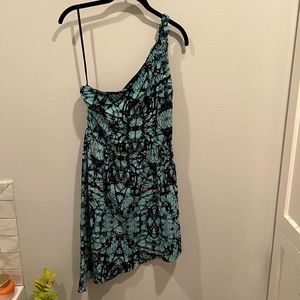 Mara Hoffman one shoulder silk mosaic dress (8)